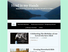 Tablet Screenshot of headinmyhands.com